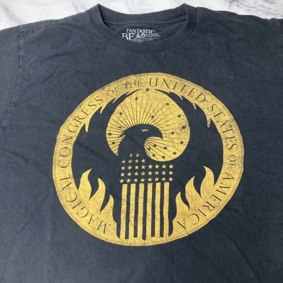 Fantastic Beasts and Where To Find Them T Shirt Womens Sz Large Magical Congress - Picture 2 of 4